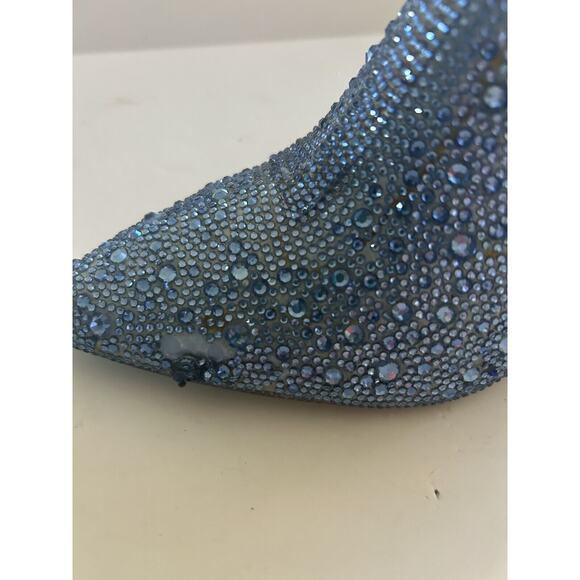 Betsy Johnson SB Cady Rhinestone Ankle Boots Booties Size 6 Light Blue NEW - Picture 9 of 13